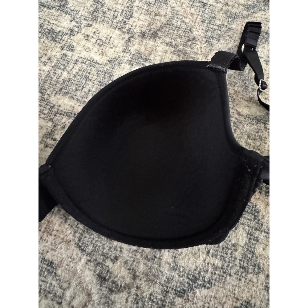 ThirdLove 24/7 Classic T Shirt Bra 34E Black Memory Foam Cups Ribbon Straps (B7) - Picture 7 of 7